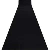 Rugsx Kumipäällysteinen päällyste rumba musta 80 cm