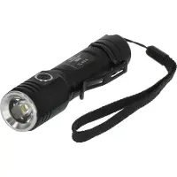 Brennenstuhl 1173750005, Käsikokoinen taskulamppu, Musta, Alumiini, Painikkeet, IP44, LED