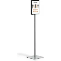 Durable Info Stand Basic -A4-lattiateline, antrasiitti