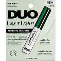 Duo Line It Lash It Clear ripsien liima hamppu-infuusioneella tarkkuusliimalla silmänympärysnauha yksilöille ja magneettisille tekoripsien 0,12 oz