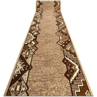 Rugsx Alfombra de pasillo BCF BARYTON beige 70 cm 70x120 cm
