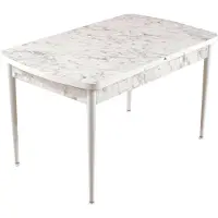Skye Decor Pöytä Trend Carrara, valkoinen