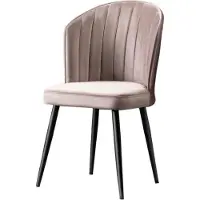 Skye Decor 4-osainen ruokapöydän tuolisetti Rubi, cappuccinon/mustan värinen