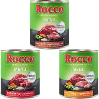 Rocco 6x800g Menue-kokeilupakkaus -koiranruoka