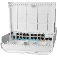 Mikrotik netPower 15FR - 18-porttinen hallittava Layer 2 -ulkokytkin, Valkoinen
