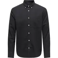 Only & Sons Onsgudmund Slim 1-Pkt Solid Shirt Noos - Black - XXL