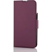 Wave BookCase -suojakotelo, MagSafe-yhteensopiva, iPhone 15, smoky sangria