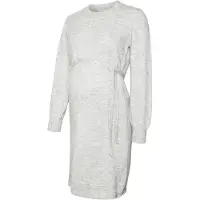 Mamalicious Mlnewanne L/S Abk Knit Dress A. Noos - Grey - XS
