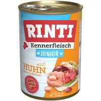 Rinti 6x400g Kennerfleisch Junior kana koiran märkäruoka