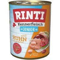 Rinti 6x800g Kennerfleisch Junior kana koiran märkäruoka