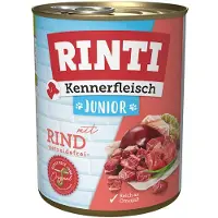 Rinti 6x800g Kennerfleisch Junior nauta koiran märkäruoka