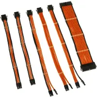 Kolink Core Adept Braided Cable Extension Kit - Orange, jatkokaapelisarja
