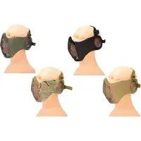 ASG Metal Mesh Mask with Cheek Pads and Ear Protection (Color: Multicam)