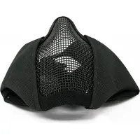 ASG Metal Mesh Mask with Cheek Pads and Ear Protection (Color: Olive)