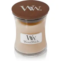 Woodwick White Honey Miel Blanc tuoksukynttilä sisältää puusydämen 85 g