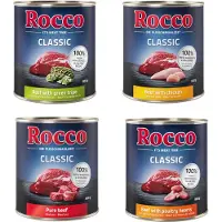 Rocco 24 x 800g Classic mix: nauta, pötsi, siipikarjansydän, kana