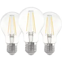 Eglo LED-lamppu A60 Standard 7W/827 806 lumen clear 3-pack E27