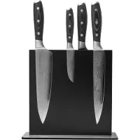 Nivea Eden Classic Damast 2030-S09, 5-piece knife set with magnetic knife block