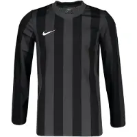 Nike Pelipaita Dri-FIT Striped Division IV - Harmaa/Musta/Valkoinen Pitkähihainen Lapset, koko S: 128-137 cm