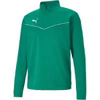Puma Urheilullinen collegepaita 'Team Rise' ruohonvihreä / valkoinen