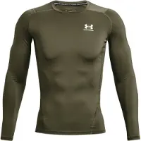 Under Armour Ua Hg Armour Comp Ls - Khaki green - XS