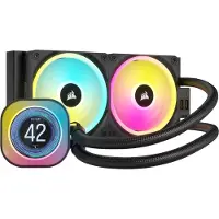 Corsair CW-9061007-WW, All-in-one-nesteenjäähdytin, 12 cm, 480 RPM, 2400 RPM, Musta