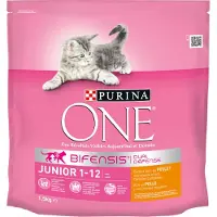 Purina One 4x1.5kg Junior Kana - kissanruoka - Kissanruoka