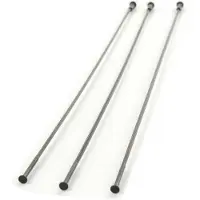 Zipp Cx-ray Straight Pull External 3 Units Spokes Musta 226 mm