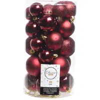 Kaemingk Season Christmas Punainen joulupallosetti - 30 kpl.