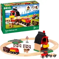 BRIO World Maatila Maaseudulla Setti - 20 Osaa - Puu 33719 - - OneSize - Junat