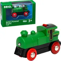 BRIO 33595 Batteridrevet Tovejs Lokomotiv, Grønt/Sort - Green - ONE SIZE
