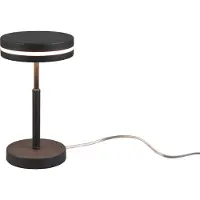TRIO Franklin LED pöytävalaisin, 700 lm, 3000 K, LED 6 W, antrasiitti