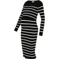Mamalicious Mlnewsiv June Ls Uk Knit Dress 2F A Noos - Black - S