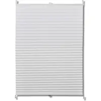 vidaXL Plisse Kaihdin 40x200cm Valkoinen Laskosverhot
