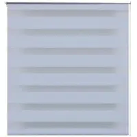 vidaXL Zebra rullakaihdin 100 x 175 cm valkoinen