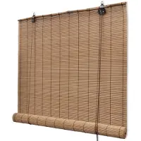 vidaXL Ruskea Bambu Rullakaihdin 80 x 160 cm