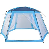 vidaXL Uima-altaan teltta 500x433x250 cm sininen