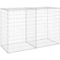 vidaXL Gabion-kivikori kansilla galvanoitu teräs 150x60x100 cm