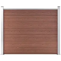 vidaXL Aitapaneeli WPC 180x146 cm ruskea