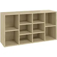 vidaXL Kenkien s?ilytyspenkki Sonoma-tammi 103x30x54,5 cm lastulevy