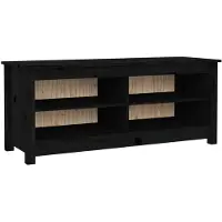 vidaXL Kenkäpenkki musta 110x38x45,5 cm täysi mänty