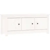 vidaXL Kenkäkaappi valkoinen 110x38x45,5 cm täysi mänty