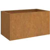 vidaXL Kukkalaatikko ruoste 62x40x39 cm Corten teräs