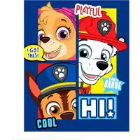Paw Patrol Fleece Plaid Pp 1003 C - Multi/patterned - 100X140CM