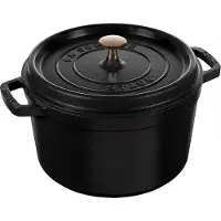 Staub pyöreä pata korkea 4,8 L MattMusta