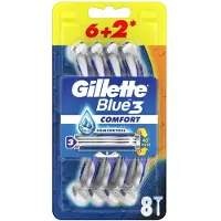 Gillette Blu3 Comfort (6 + 2 kpl)