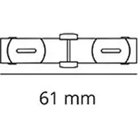 SG ARMATUREN A/S Zip straight piece mat Musta
