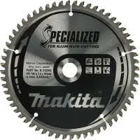 Makita "Specialized" -merkkiset karbidi- ja terät alumiinille, -pyörösahoille ja kulmasahoille, koko Ø190 mm x 60 hammasta