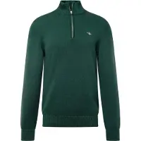Gant for man. 8030170 Half-zip pullover Casual green (S), Cotton, Long sleeve