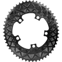 AbsoluteBLACK Absolute Black Oval Premium Blade 52t 110BCD 5-reikäinen piilotettu teräpultti musta